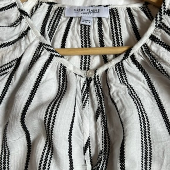 Cotton Peasant Blouse by London Designer - Picture 6 of 8